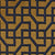 Art Deco velours stof Maze in goud met geometrisch patroon van Aristide
