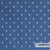 Blauwe Carantec woonstof met wit bloemetjespatroon, geschikt voor gordijnen en meubels, duurzaam rayon en polyester materiaal.