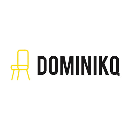 Het logo van Dominikq, een merk voor hoogwaardige stoffeerdersproducten en vakmanschap.