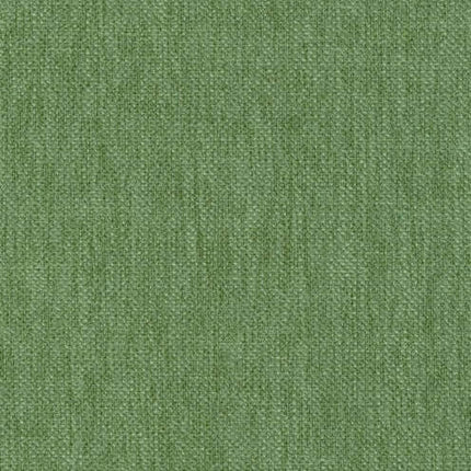 Groene Nolin stof met unieke textuur en onregelmatige weefstructuur, vlamvertragend en gemaakt van gerecycled materiaal.