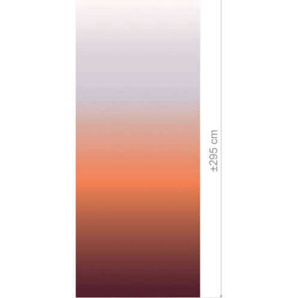 Verfijnde Topaz gordijnstof van Kendix en De Ploeg met een zachte glans en subtiel kleurverloop van diep naar licht over 295 cm.