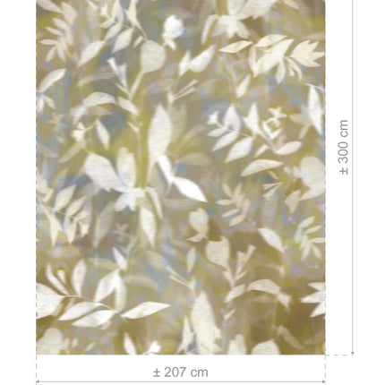 Verfijnde Cosima gordijnstof van Kendix, De Ploeg, in beige tinten. Transparant, 100% vlamvertragend polyester, afmeting 207x300 cm.