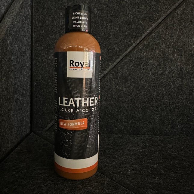 Leather Care & Color Lederwas - 250 ml, Royal Furniture leather cream bottle for restoring color and maintaining leather durability