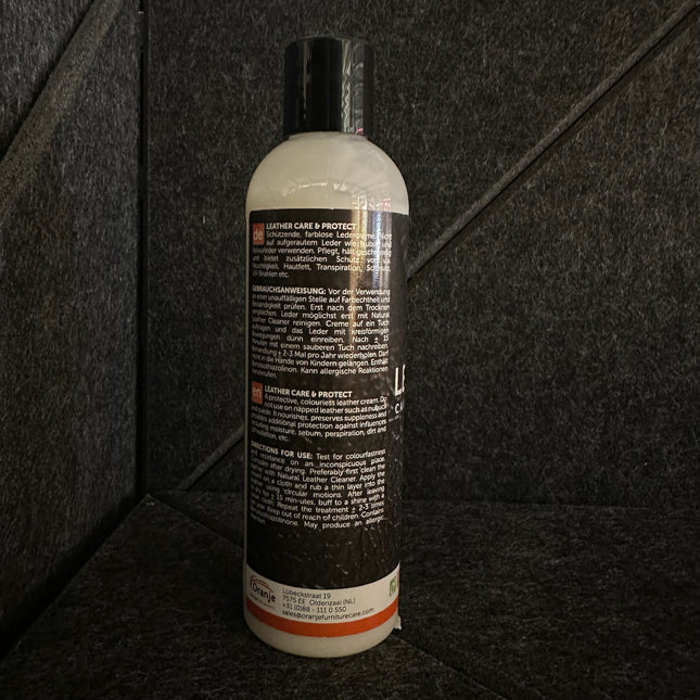 Leather Care & Protect 250 ml bottle for nourishing and protecting leather furniture.