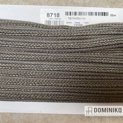 Afwerkband - Sierband 8718-0086 - Blauwgrijs grijsbeige