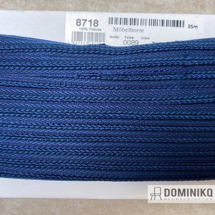 Afwerkband - Sierband 8718-0089 - Saffierblauw