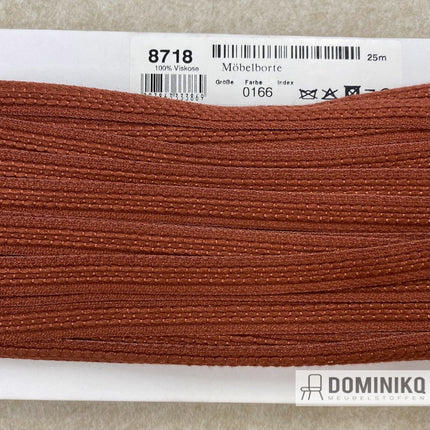 Afwerkband - Sierband 8718-0166 - Koraalrood