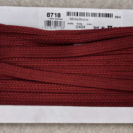 Afwerkband - Sierband 8718-0464 - Robijn rood