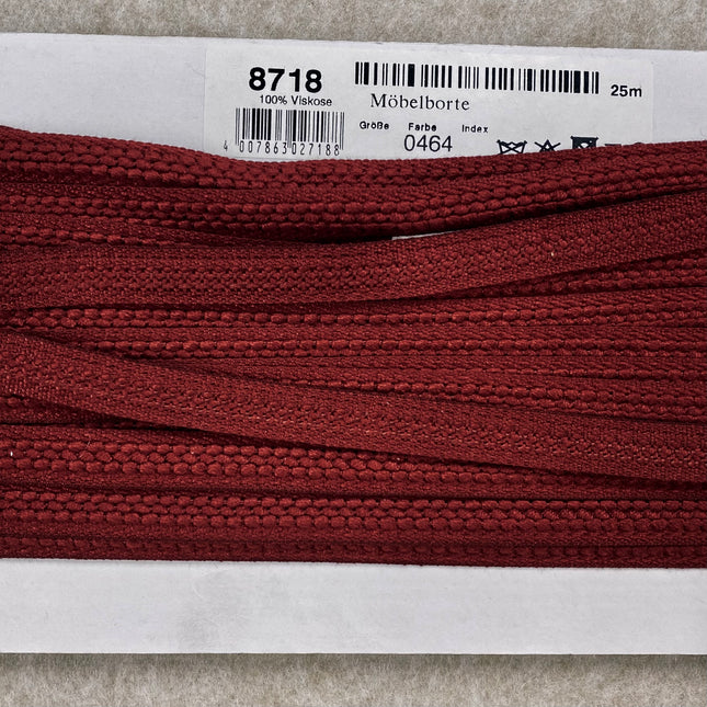 Afwerkband - Sierband 8718-0464 - Robijn rood