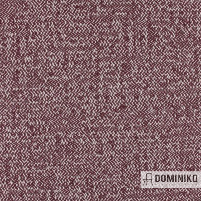 Aristide Denmoza meubelstof in 570 Amethyst, gemêleerd met witte garens voor een frisse, moderne uitstraling.