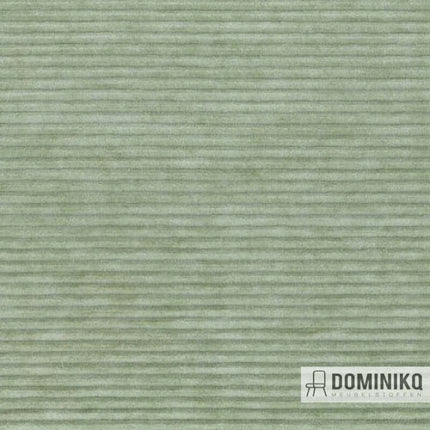 Mintkleurige corduroy meubelstof van Aristide Luthor, vlek- en geurbestendig, ideaal voor veeleisende omgevingen.