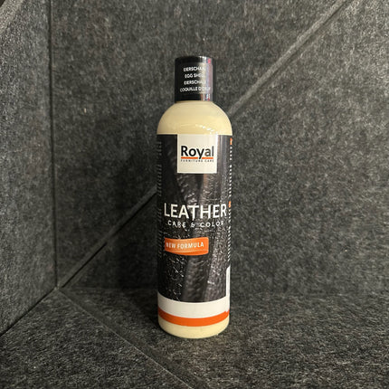 Leather Care & Color Lederwas - 250 ml bottle on dark background