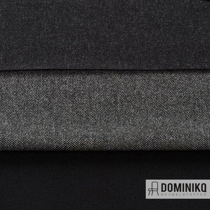 Camira Hi-Tech AS064 zwarte antistatische meubelstoffen, ideaal voor intensief gebruik, voorkomt statische elektriciteit.