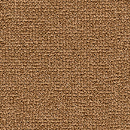Close-up van Camira Yoredale bouclé meubelstof in bruin met gestructureerd weefpatroon en zwarte accenten, symbool van Yorkshire erfgoed.