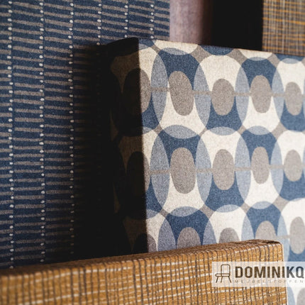 Stoffen met het Camira Patternmaker Crosshatch PMC09 ontwerp, luxueus en duurzaam, gecertificeerd met EU Ecolabel, Indoor Advantage™ Gold.