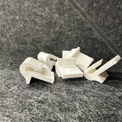 Bankveer Clip van kunststof (wit)