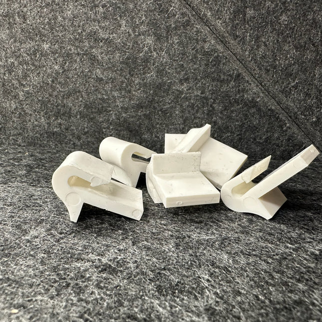 Bankveer Clip van kunststof (wit)