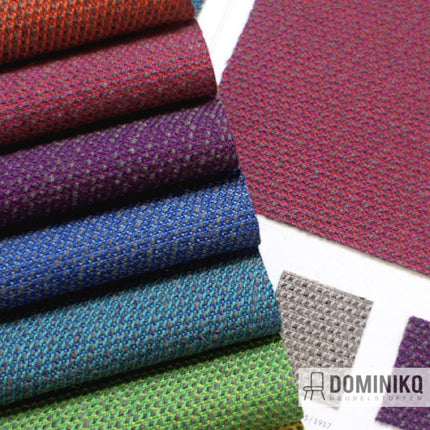 Bute Fabrics Mercury-collectie meubelstoffen in verschillende kleuren met driedimensionaal oppervlak en mesh-achtig weefpatroon.