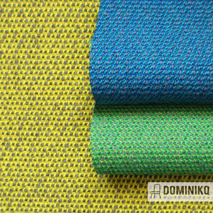 Meubelstof van Bute Fabrics uit de Mercury CF1053-0606 collectie met driedimensionaal weefpatroon en levendige kleuren.
