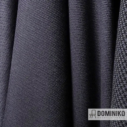 Meubelstof Turnberry van Bute Fabrics in visgraatpatroon, kleur 1228 Rain, geschikt voor modern en landelijk interieur.