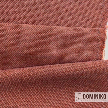 Warmrode meubelstof Fezwool van De Ploeg, 100% scheerwol, hoge slijtvastheid, met OEKO-TEX certificaat. Vanaf 5 meter 10% korting.