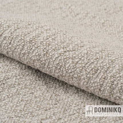 Bouclé meubelstof Serra van De Ploeg in gemêleerde kleuren, detailopname. Vanaf 5 meter 10% korting.