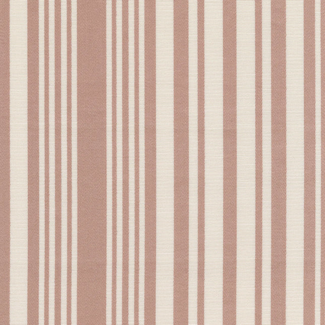 Kvadrat - Sahco - Carmen - 01 fabric with refined striped pattern enhancing modern decor, featuring contrasting coral and aqua hues.