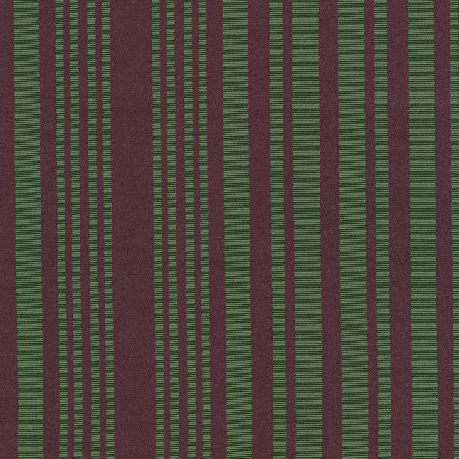 Elegant striped pattern of Kvadrat - Sahco - Carmen - 04 upholstery fabric in bold coral and aqua colors.