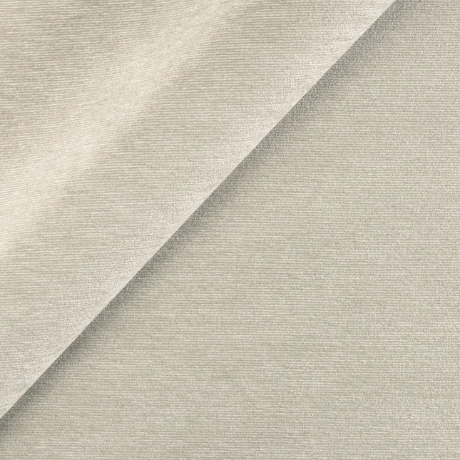 Kvadrat - Sahco - Duke - 01 fabric in neutral shade with horizontal stripe pattern and subtle shine.