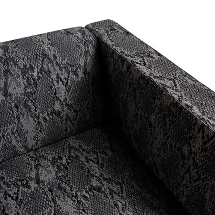 Kvadrat - Sahco - Ozi - 110 fabric with snake skin pattern on upholstery