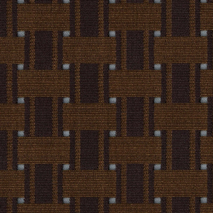 Kvadrat - Sahco - Zade - 370 fabric with geometric épinglé design, inspired by Franz West's '80s Uncle Chairs.