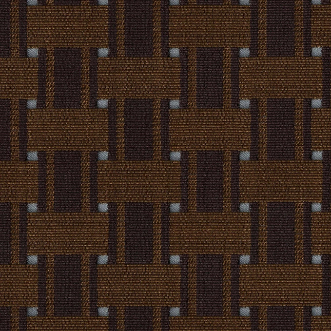 Kvadrat - Sahco - Zade - 370 fabric with geometric épinglé design, inspired by Franz West's '80s Uncle Chairs.