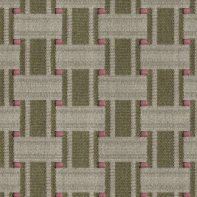 Kvadrat - Sahco - Zade - 930 luxe geometrisch patroon stof met 3D-viscose lussen en polyester accenten.