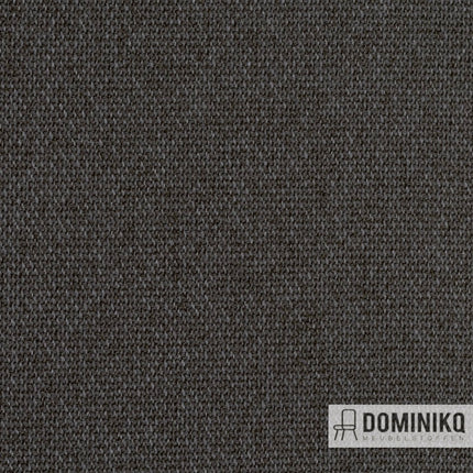 Donkergrijze Fabraa Dream stof, 100% gerecycled polyester, ideaal voor meubels, met subtiele glans en matte structuur.