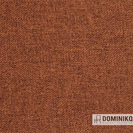 Stof "Soil" van Fabraa in kleur Hazel, duurzaam rPET-materiaal, eenvoudig onderhoud, verrijkt interieur, breedte 138 cm.