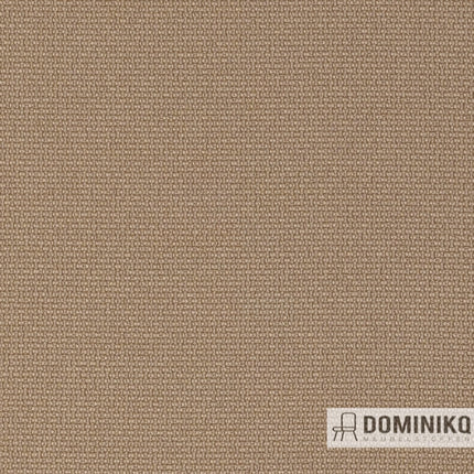 Linnenachtige structuur polyester bekledingsstof in beige kleur, veelzijdig voor elk interieur, merk Gabriel.