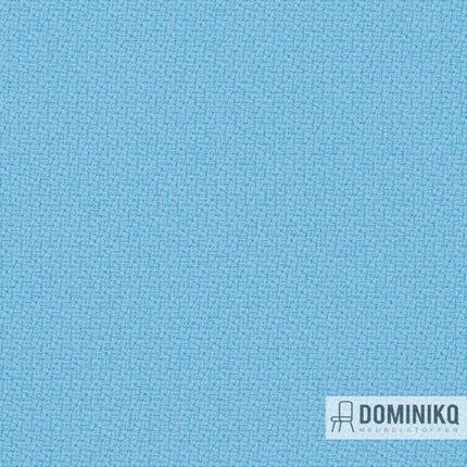 Gabriel Step Screen stof in blauw, levendig en gepixeld voor moderne ruimtes, brandwerend en gecertificeerd, bevordert privacy en productiviteit.