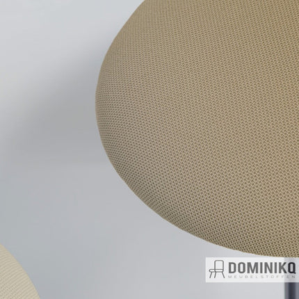 Contour geweven polyester stof met zachte textuur in neutrale beige kleur, ideaal voor meubelstoffering, door Gabriel in Europa gemaakt.