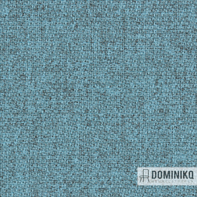 Step Melange stof in blauwgrijs met gemêleerde structuur, stijlvol en functioneel voor levendige interieurcombinaties.