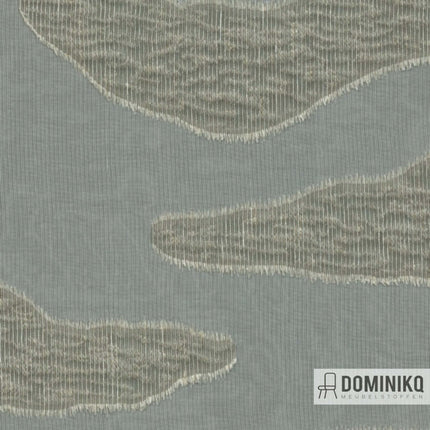 Ameba gordijnstof van De Ploeg en Kendix, organische patronen, kamerhoog, met unieke franjes. Vanaf 5 meter 10% korting mogelijk.