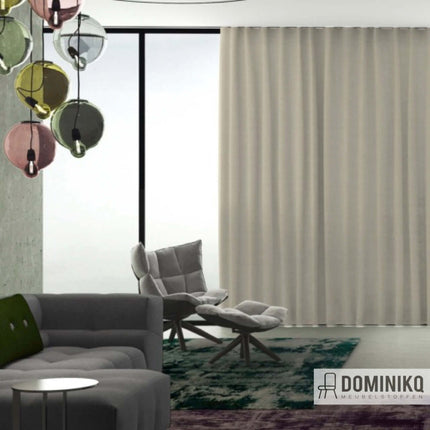 Luster gordijnen van De Ploeg - Kendix, elegante linnenmix in moderne woonkamer, luxueuze uitstraling met onderhoudsgemak. I Dominikq