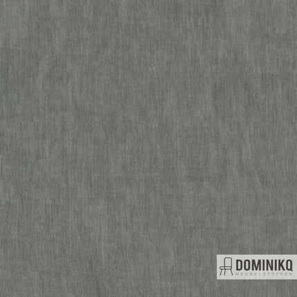 Grijze linnenmix stof Ishi van Kendix, De Ploeg, met dubbelzijdig weefsel en subtiel gekreukte textuur, geschikt voor interieurgebruik.