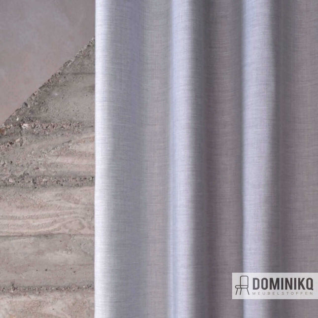 Elegante matte stof Minimal van Kendix, bekroond met OEKO-TEX, ideaal voor gordijnen; bij aankoop vanaf 5 meter 10% korting.