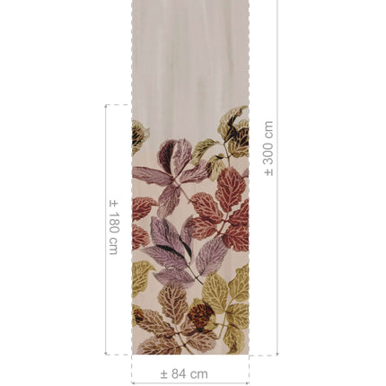 Herba gordijnstof van Kendix, De Ploeg, met subtiel patroon en gesloten dichtheid, 300x84cm. Vanaf 5 meter 10% korting.