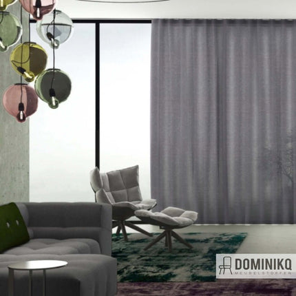 Transparante gordijnstof Mizu van Kendix in grijstinten, biedt privacy en behoudt natuurlijk licht. Vanaf 5 meter 10% korting.