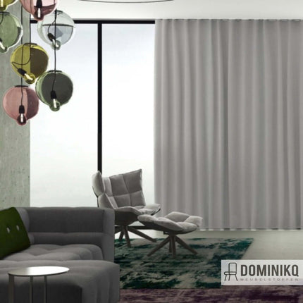 Stijlvolle Noon gordijnstof van Kendix, fijngeweven structuur, ideaal voor privacy. Exclusief bij Dominikq. Vanaf 5m 10% korting.