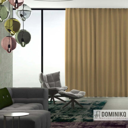 Stijlvolle Noon gordijnstof van Kendix met uni-structuur, 300 cm breed. Perfect voor privacy en verduistering, 10% korting vanaf 5 meter.