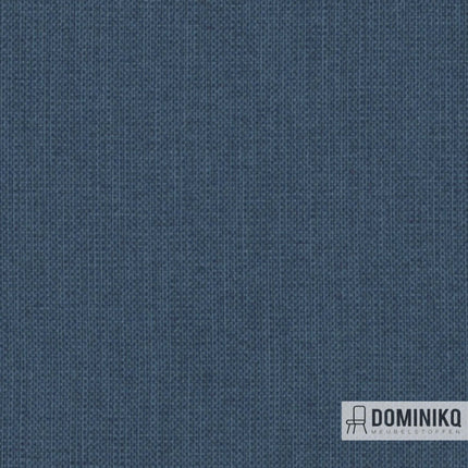 Gordijnstof Ori van Kendix, De Ploeg, blauwe luxueuze glans, 100% polyester, elegant en gesloten dichtheid. Vanaf 5 meter 10% korting.