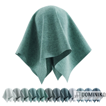 Keymer Moss meubelstof in groene tint met verschillende kleurvariaties. Ideaal voor duurzaam en stijlvol stofferen.