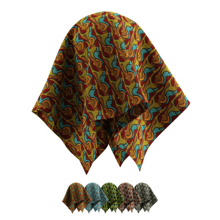 Artistieke stof Keymer - Solo - Serayu 68 in kleurrijk ontwerp, ontworpen door Christie van der Haak. Verkrijgbaar in 20 kleuren.